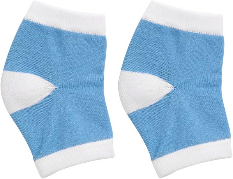woobles Moisturizing Gel Heel Socks for Dry Cracked Heels, Ventilate Open Toe Socks with Essential Oil for Pain Relief & Rough Skin, Foot Care Gel Moisturizer Socks for Men Women Heel Repair (blue) - Image 5